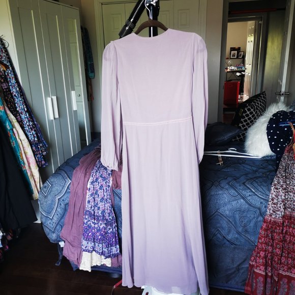 Embroidered Lavender Dress - Picture 4 of 8